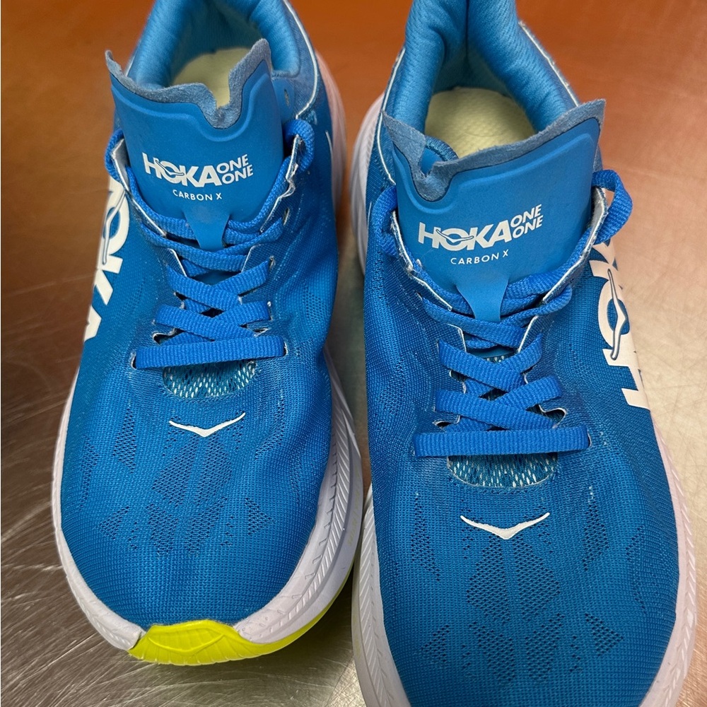 Women’s Hoka One One Blue Carbon X Running Shoes Size 6.5B